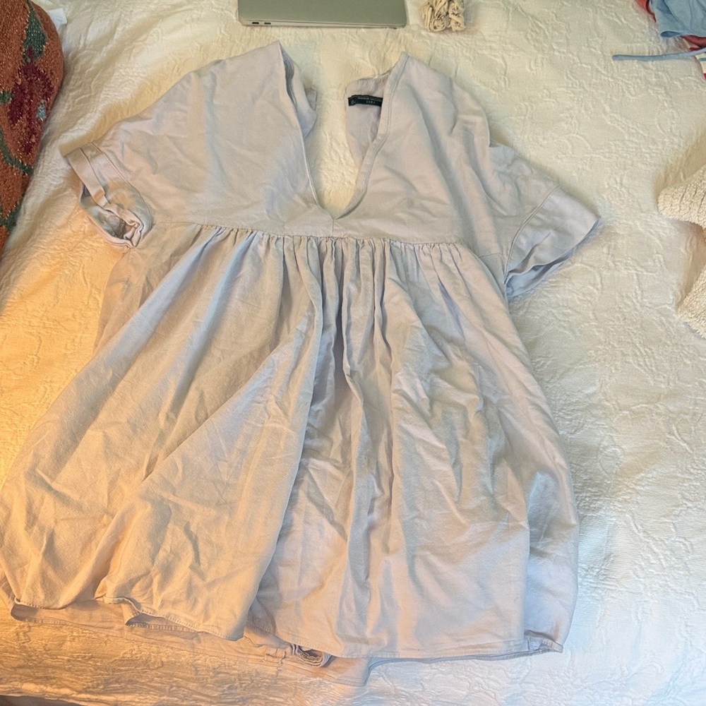 Zara Blue V-Neck romper